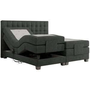 MKS POSTEL BOXSPRING ELEKTRO 140/200 - Šedá Strukturovaná látka - H3 obraz
