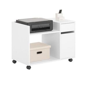 SoBuy KANCELÁŘSKÝ NÁBYTEK s jedním zásuvkovým modulem Bílá 72x40x54cm Minimalistický obraz