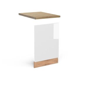 Vicco PŘEDNÍ PANEL R-Line Bílá vysoký lesk 45 cm , PD Dub obraz