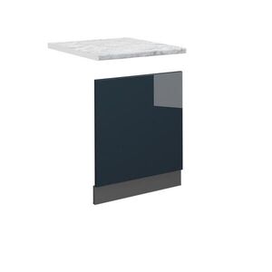 Vicco PŘEDNÍ PANEL Fame-Line Tmavě modrá s vysokým leskem 60 cm , PD Mramor obraz