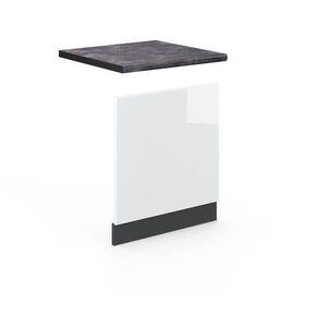 Vicco PŘEDNÍ PANEL Fame-Line Bílá vysoký lesk 60 cm , PD Antracit obraz