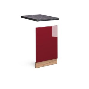 Vicco PŘEDNÍ PANEL Fame-Line Bordó červená vysoký lesk 45 cm , PD Antracit obraz