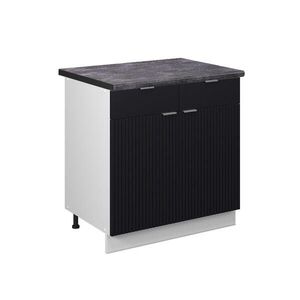 Vicco SPODNÍ SKŘÍŇKA KUCHYŇSKÉ LINKY Fame-Line Černý pruhovaný 80 cm , PD Antracit obraz