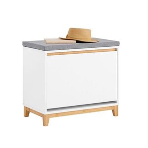 SoBuy BOTNÍK s jednokřídlými dveřmi Dřevo 60x34x55cm Nordický obraz