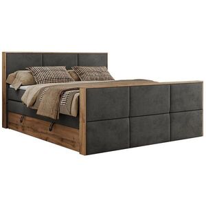 MKS POSTEL BOXSPRING ALBERO 2 KING DUO 160/200 - Šedá Samet - H3 obraz
