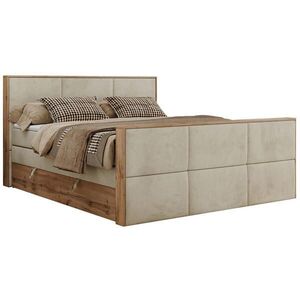 MKS POSTEL BOXSPRING ALBERO 2 KING DUO 140/200 - Béžová Samet - H3 obraz