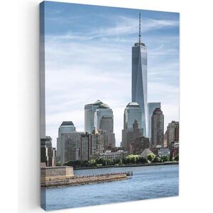 MuchoWow OBRAZ NA PLÁTNĚ New York - Socha Svobody - Voda 30x40 cm obraz