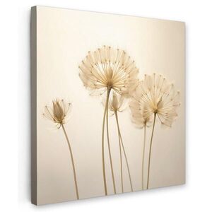 MuchoWow OBRAZ NA PLÁTNĚ Sluneční světlo - Pampeliška - Botanické - Květiny 20x20 cm obraz