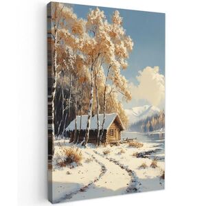 MuchoWow OBRAZ NA PLÁTNĚ Zima - Sníh - Home - Příroda 20x30 cm obraz
