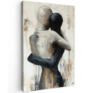 MuchoWow OBRAZ NA PLÁTNĚ Abstraktní - Láska - Černobílé - Moderní 20x30 cm obraz
