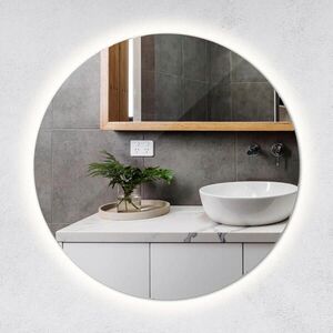 TULUP ZRCADLO Kulaté 40 cm LED 6500K obraz