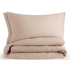 Blumtal POVLEČENÍ mušelín, 100% bavlna, 2x 135/200 cm & 2x 40/80 cm, taupe obraz