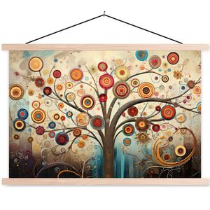 MuchoWow PLAKÁT S MAGNETICKOU LIŠTOU Strom - Strom života - Barva 60x40 cm obraz