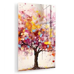 MuchoWow OBRAZ NA AKRYLOVÉM SKLE Akvarel - Strom - Umění - Abstraktní 40x60 cm obraz