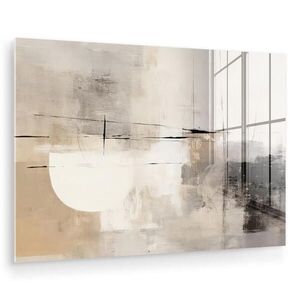 MuchoWow OBRAZ NA AKRYLOVÉM SKLE Abstraktní - Umění - šedá 90x60 cm obraz
