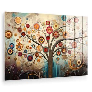 MuchoWow OBRAZ NA AKRYLOVÉM SKLE Strom - Strom života - Barva 90x60 cm obraz