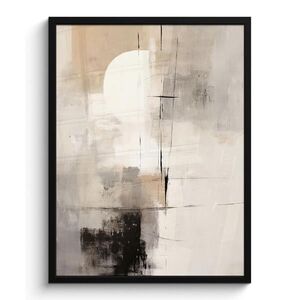 MuchoWow PLAKÁT V RÁMU Abstraktní - Umění - šedá 60x80 cm obraz