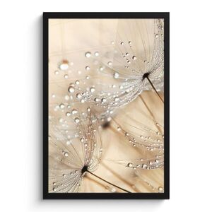 MuchoWow PLAKÁT V RÁMU Pampeliška - Abstraktní - Příroda - Béžová 40x60 cm obraz