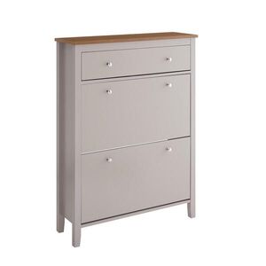 SoBuy BOTNÍK se třemi dveřmi 80x25x108cm Moderní obraz
