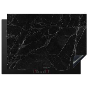 MuchoWow KRYT NA INDUKČNÍ DESKU Černá - mramor 75x52 cm obraz