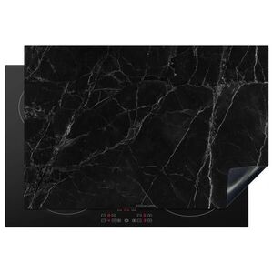 MuchoWow KRYT NA INDUKČNÍ DESKU Černá - mramor 77x51 cm obraz