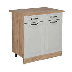Vicco SPODNÍ SKŘÍŇKA KUCHYŇSKÉ LINKY R-Line Bílý venkovský dům 80 cm , PD Dub obraz