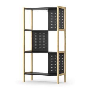 Vicco STOJÍCÍ POLICE Elvia, Černá, 63 x 120 cm obraz
