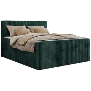 MKS POSTEL BOXSPRING TILIANO KING DUO 140/200 - Tmavě zelená manšestr - H3 obraz