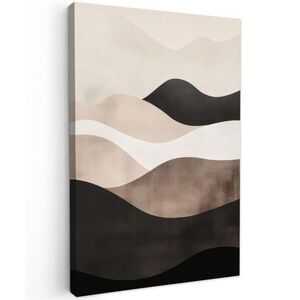 MuchoWow OBRAZ NA PLÁTNĚ Abstraktní - Krajina - Vlny - Krémová barva 40x60 cm obraz
