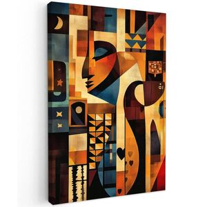 MuchoWow OBRAZ NA PLÁTNĚ Obrázky - Abstrakt - Symboly 60x90 cm obraz