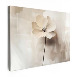 MuchoWow OBRAZ NA PLÁTNĚ Květina - béžová - barva - stín 80x60 cm obraz