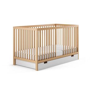 Kids Collective DĚTSKÁ POSTÝLKA se zásuvkou a matrací 60x120 cm v přírodní barvě obraz