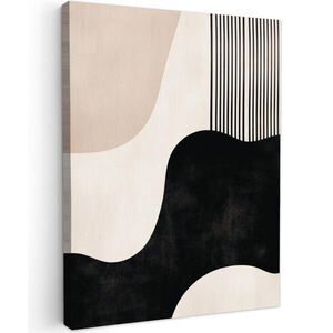 MuchoWow OBRAZ NA PLÁTNĚ Abstraktní - Japonské - Béžové - Moderní 60x80 cm obraz