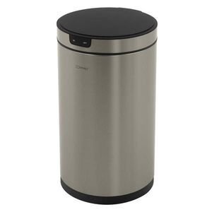 ML-DESIGN KOŠ na odpadky se senzorem 30 l, kulatý, z nerezové oceli, stříbrný obraz
