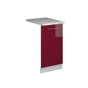 Vicco ČELNÍ PANEL MYČKY Fame-Line Bordó červená vysoký lesk 45 cm s pracovní deskou obraz