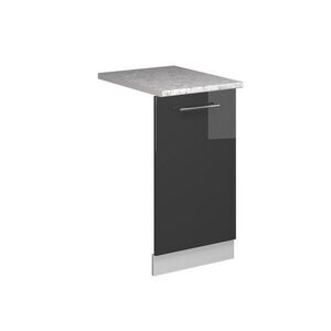 Vicco ČELNÍ PANEL MYČKY Fame-Line Antracitový vysoký lesk 45 cm s pracovní deskou obraz