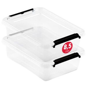 BOXXivo ÚLOŽNÉ boxy s víkem 8, 5 l v sadě po 2 ks obraz