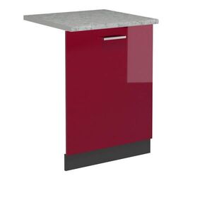 Vicco ČELNÍ PANEL MYČKY R-Line Červená vysoký lesk 60 cm s pracovní deskou obraz