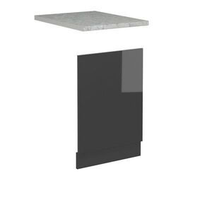 Vicco PŘEDNÍ PANEL R-Line Antracitový vysoký lesk 45 cm , PD Mramor obraz