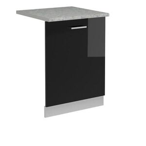 Vicco ČELNÍ PANEL MYČKY R-Line Černý vysoký lesk 60 cm s pracovní deskou obraz