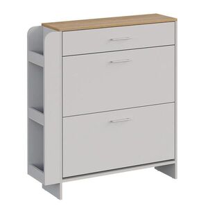 Vicco BOTNÍK Movino Bílá/dub 88.4 x 101.6 cm S otevřenými a uzavřenými přihrádkami obraz