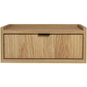 Beautysofa NOČNÍ stolek Evron s 1 zásuvkou, visící, dub Hikora obraz