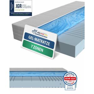 AM Qualitätsmatratzen GELOVÁ matrace 200/200 cm H3 - výška 20 cm a potah Toledo obraz