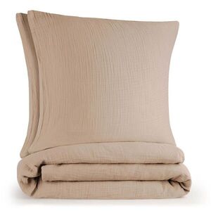 Blumtal POVLEČENÍ mušelín, 100% bavlna, 200/220 cm & 2x 80/80 cm, taupe obraz