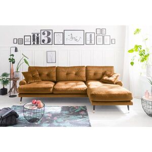 MID.YOU ROHOVÁ SEDAČKA, textil, hořčicově žlutá obraz