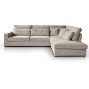 Beautysofa ROHOVÁ pohovka Parma bez funkce spaní, cappuccino, pravá obraz