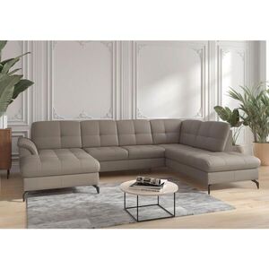 Sit & More SEDACÍ SOUPRAVA, textil, kůže, šedá obraz