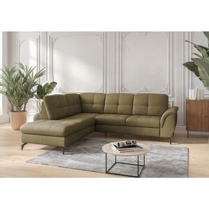 Sit & More ROHOVÁ SEDAČKA, kůže, textil, olivově zelená obraz