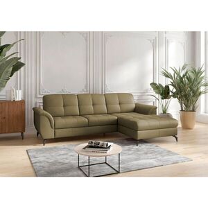 Sit & More ROHOVÁ SEDAČKA, kůže, textil, olivově zelená obraz