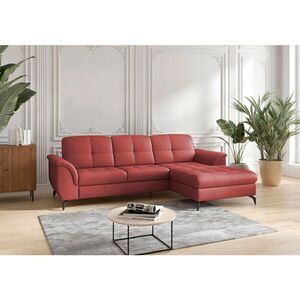 Sit & More ROHOVÁ SEDAČKA, textil, kůže, červená obraz